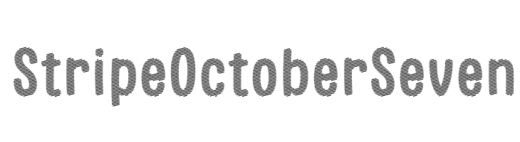 Stripe October Seven  Descarca Fonturi Gratis