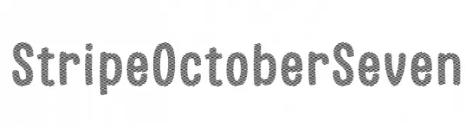 Stripe October Seven  नि: शुल्क फ़ॉन्ट्स डाउनलोड