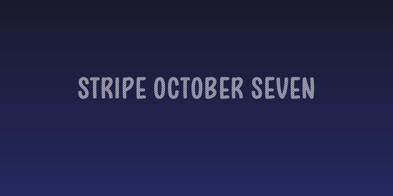 Stripe October Seven Social Header