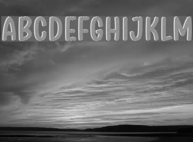 Stripe Shadow October Seven Font examples