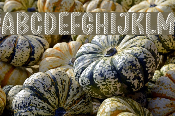Stripe Shadow October Seven フォント examples