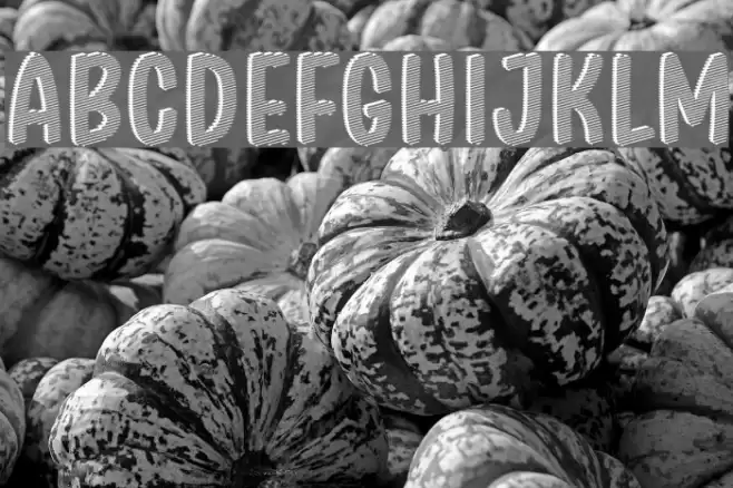 Stripe Shadow October Seven Font examples