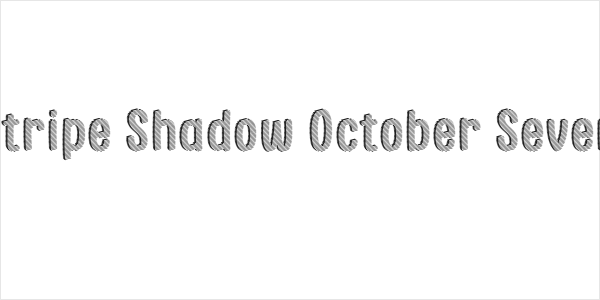 Stripe Shadow October Seven Logo