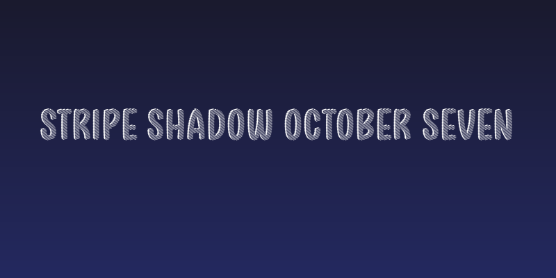Stripe Shadow October Seven Social Header