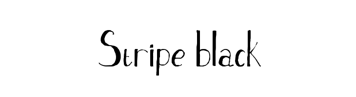 Stripe black  免费字体下载