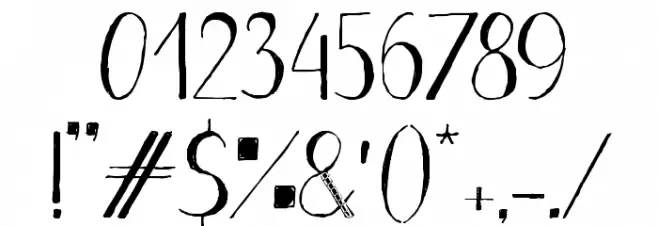 Stripe black Font OTHER CHARS