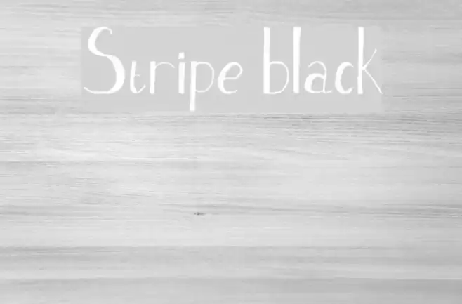 Stripe black Font examples