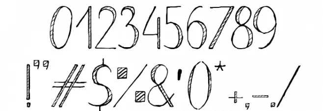 Stripe Font OTHER CHARS