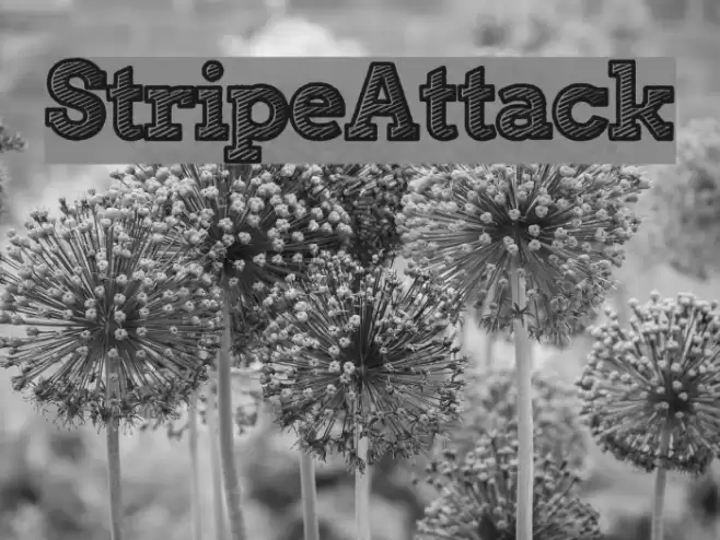 StripeAttack Font examples