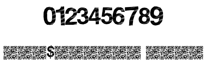 StripeDisco Font OTHER CHARS