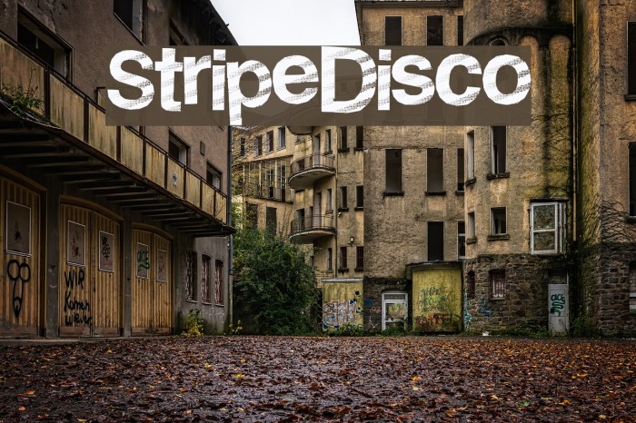 StripeDisco Font examples