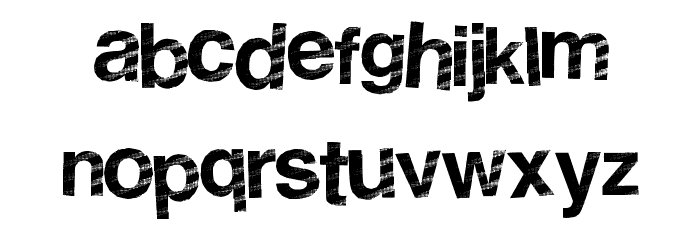 StripeDisco Font LOWERCASE