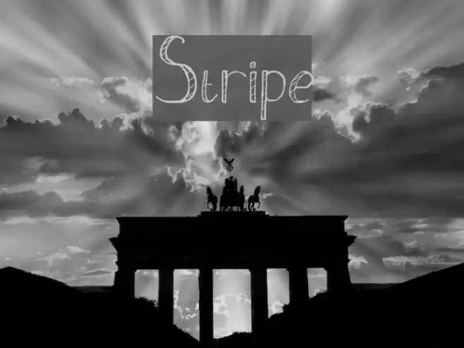 Stripe Font examples