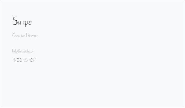 Stripe Business Card