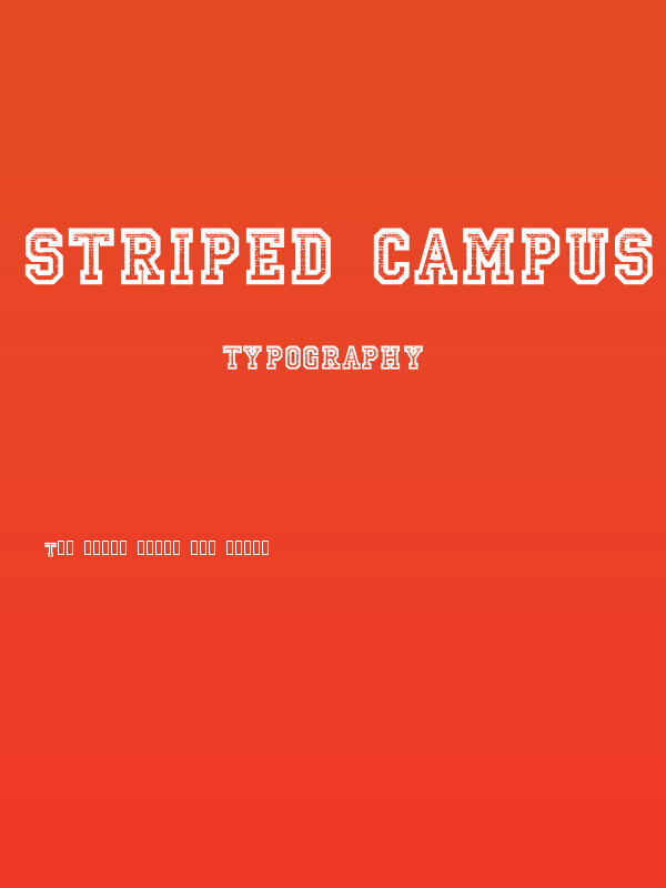 Striped Campus Poster
