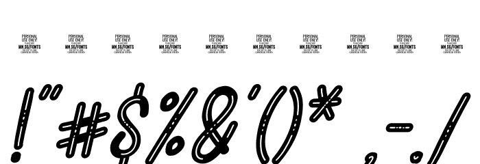 Striped Cats Italic PERSONAL Italic 字体 其它煤焦