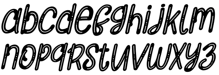 Striped Cats Italic PERSONAL Italic 字体 小写