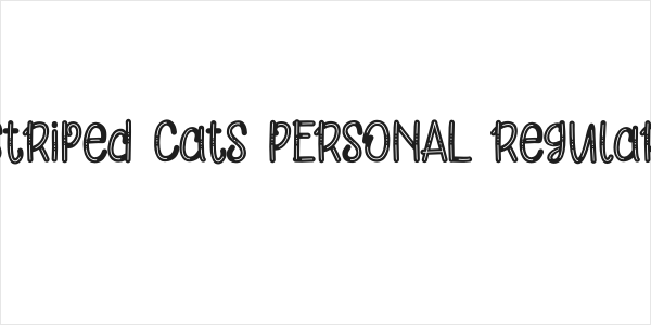 Striped Cats PERSONAL Regular Logo