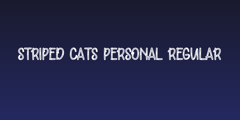Striped Cats PERSONAL Regular Social Header