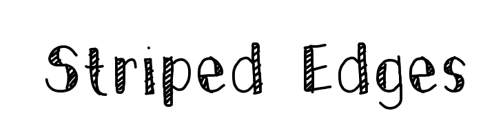 Striped Edges  フリーフォントのダウンロード