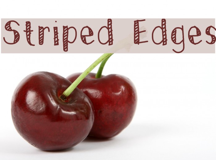 Striped Edges Font examples