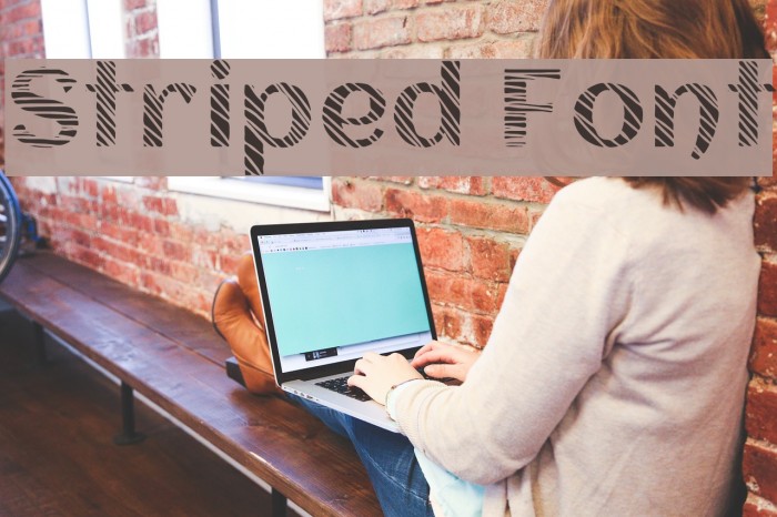 Striped Font Example 2