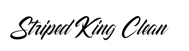Striped King Clean  Frei Schriftart Herunterladen