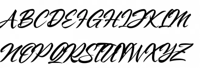 Striped King Clean Schriftart Groß