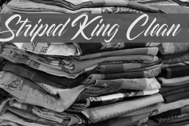 Striped King Clean Font examples