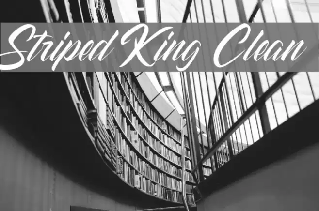 Striped King Clean Font examples