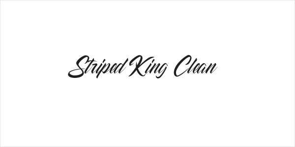 Striped King Clean Logo