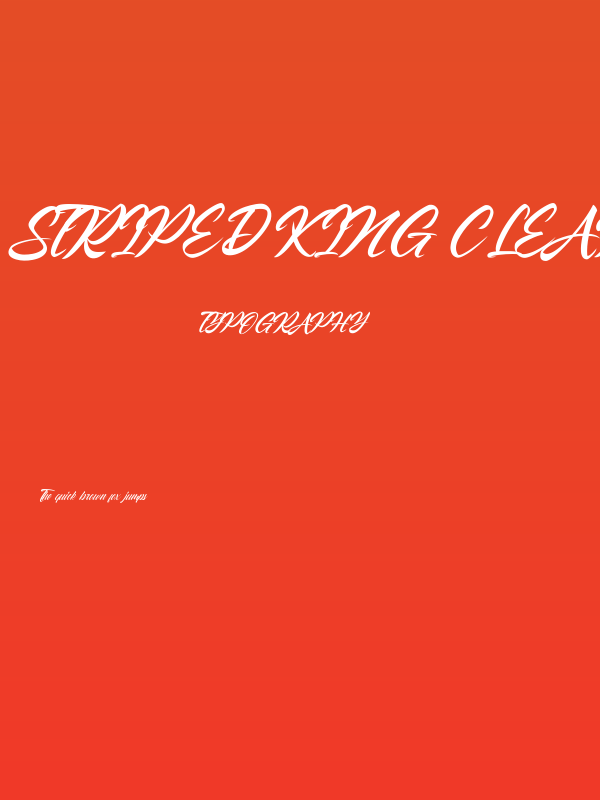 Striped King Clean Poster