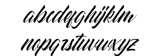 Striped King Clean Font LOWERCASE