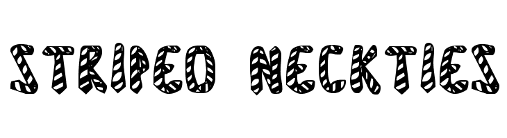 Striped Neckties  Free Fonts Download