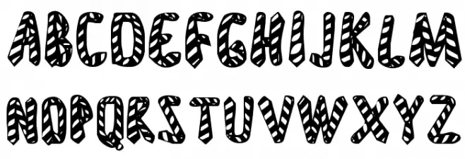 Striped Neckties Font Litere mari