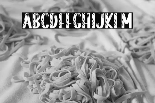 Striped Tiger Font examples