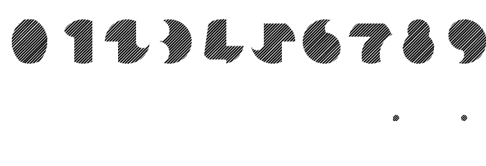 Striped Font OTHER CHARS