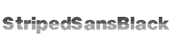 StripedSansBlack Font