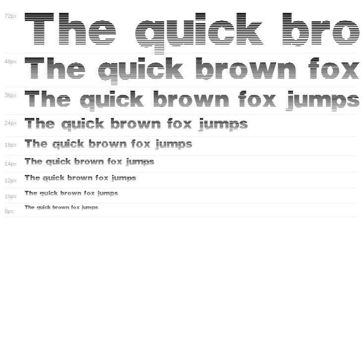 StripedSansBlack Waterfall