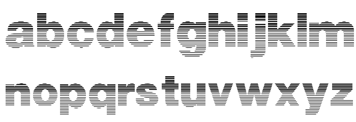 StripedSansBlack Font LOWERCASE