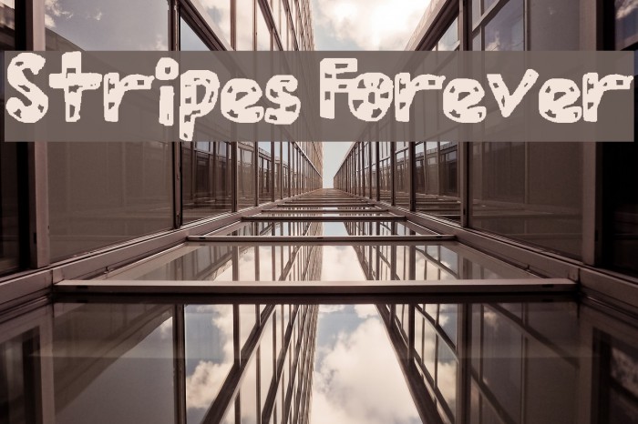 Stripes Forever Font examples