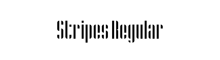 Stripes Regular  Frei Schriftart Herunterladen