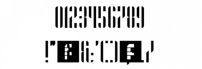 Stripes Regular Font OTHER CHARS