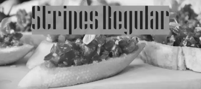 Stripes Regular Font examples