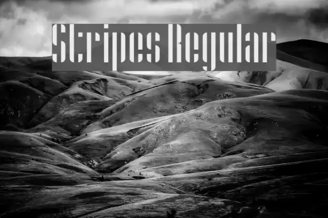 Stripes Regular Font examples
