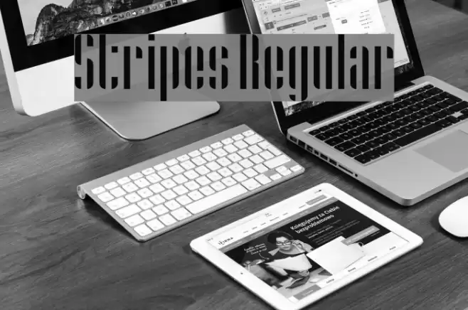 Stripes Regular Font examples