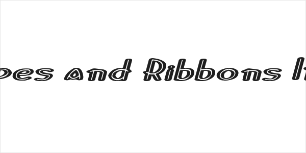 Stripes and Ribbons Italic Logo