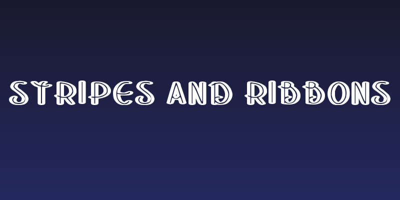 Stripes and Ribbons Social Header