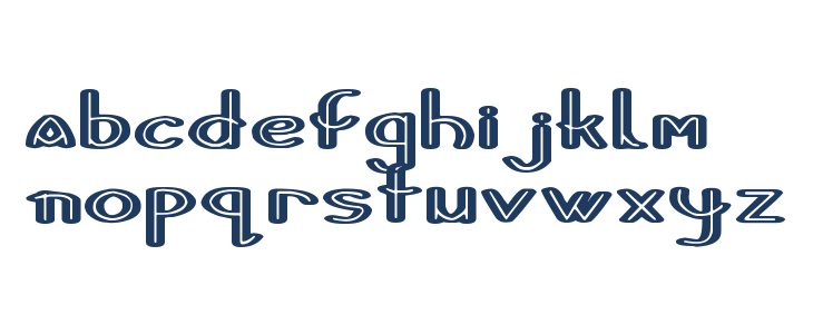 Stripes and Ribbons Lowercase