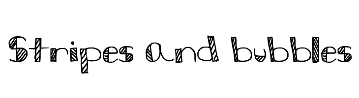 Stripes and bubbles  Free Fonts Download